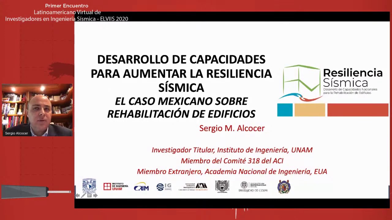 Primer Encuentro Latinoamericano de Investigadores en Ingeniería Sísmica – ELVIIS 2020