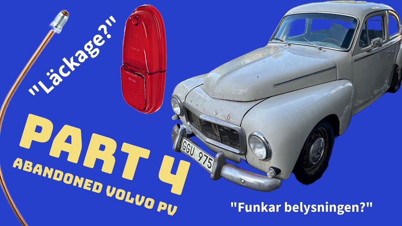 Barn find,Volvo PV 544, 1965, part 4