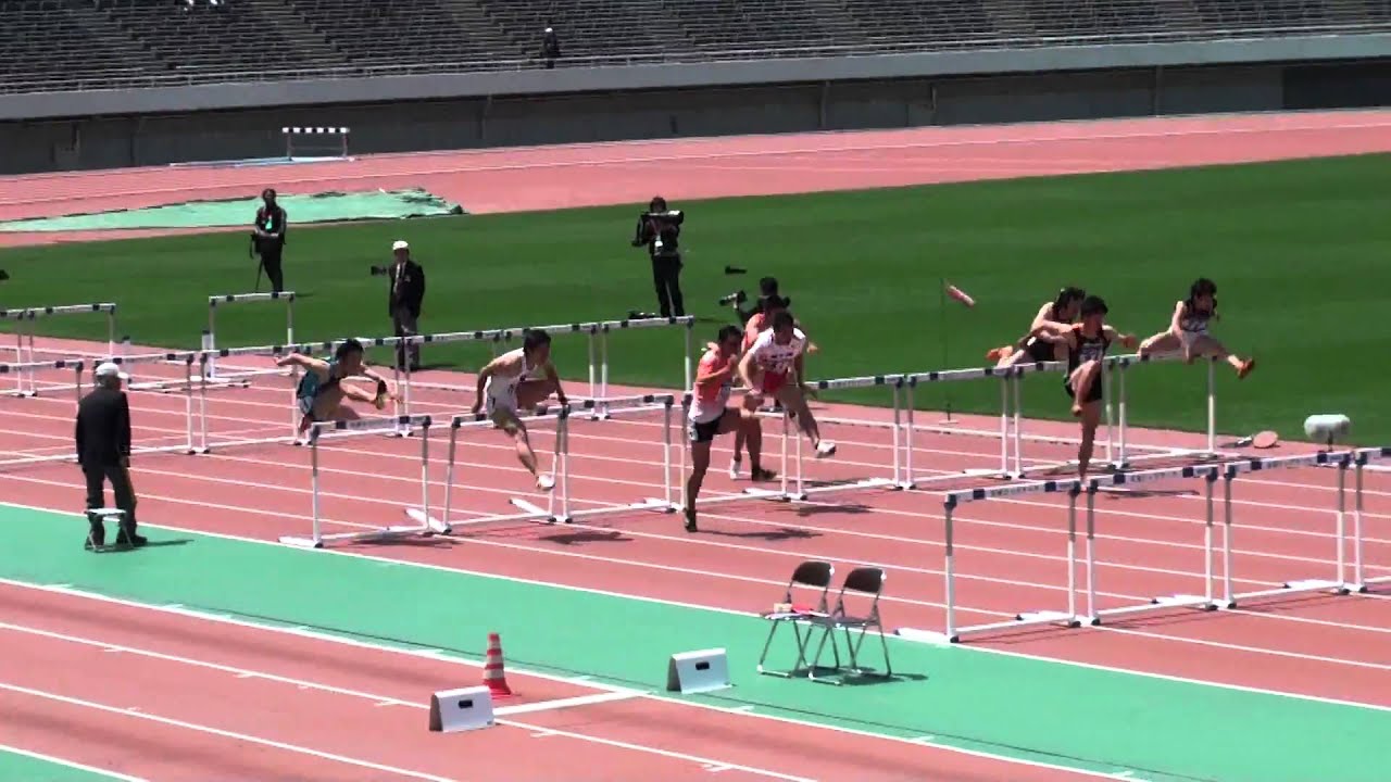 男子110mH予選2組 大橋祐二 13.74(+1.9) 織田記念(2011/4/29)