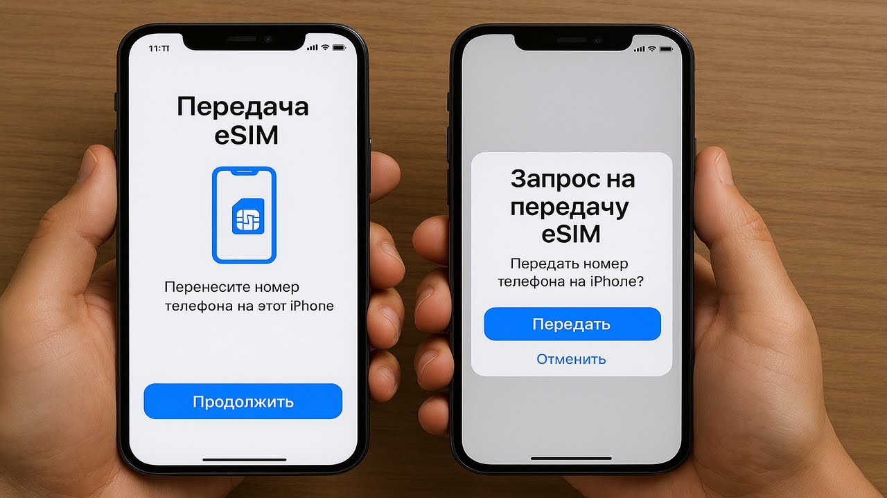 Переносим eSIM с одного iPhone на другой по воздуху