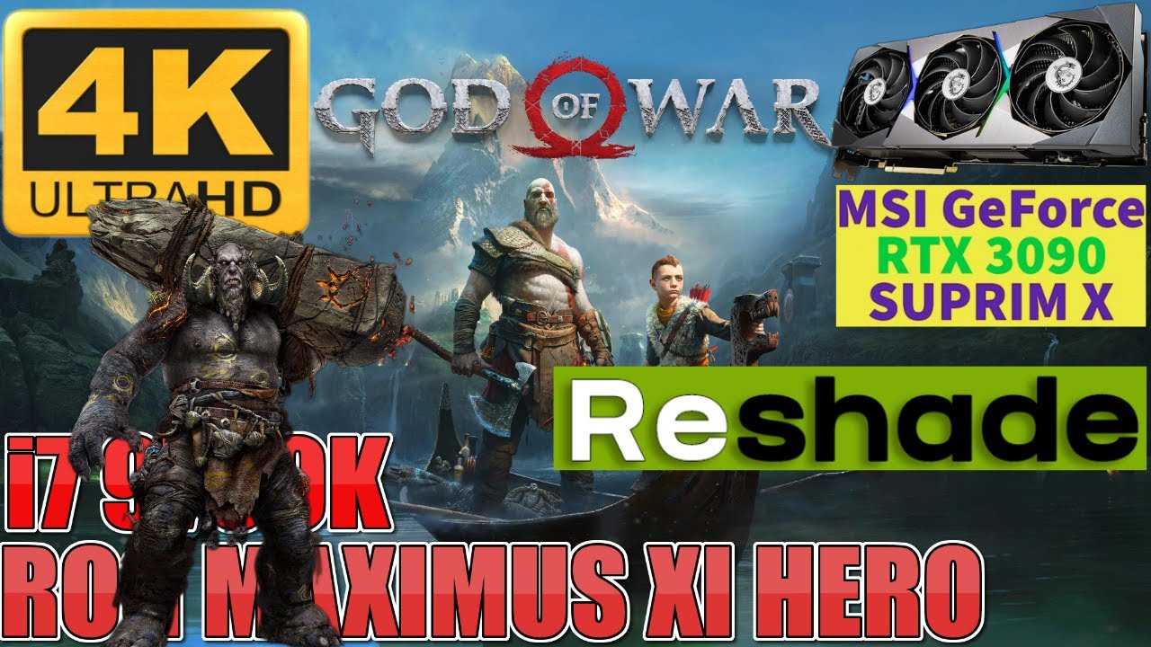 God Of War Ultra 4K MODS Odin - Reshade | RTX 3090 SUPRIM X | Intel i7 9700K