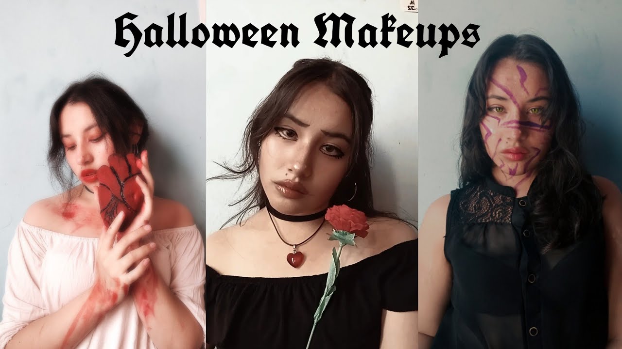 🕯️ “No tengo plata pero sí imaginación” Haciendo mis maquillajes para Halloween 💋(re tarde)|MiniMily