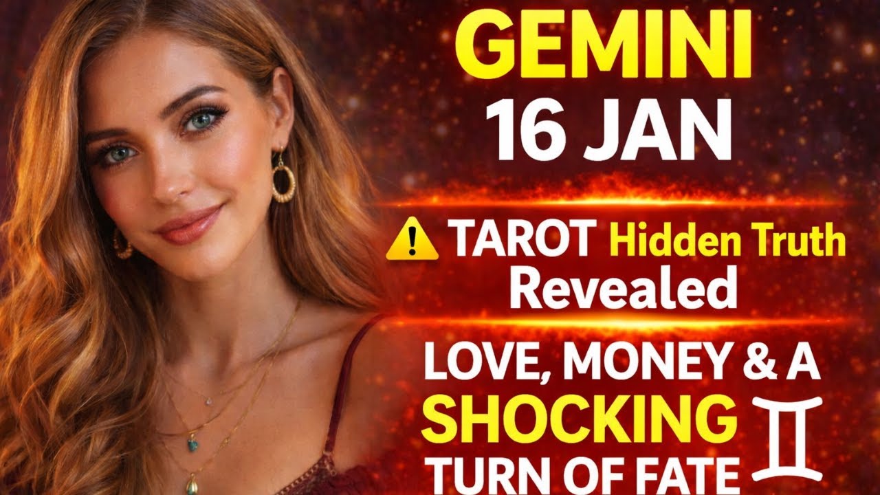 GEMINI 16TH JAN TAROT ⚠️ Hidden Truth Revealed | Love, Money & A SHOCKING TURN OF FATE