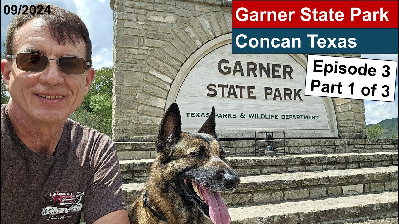Garner State Park, Concan TX. Live Oak camping loop and main area. Bent Rim Grill. Ep3-Pt1.