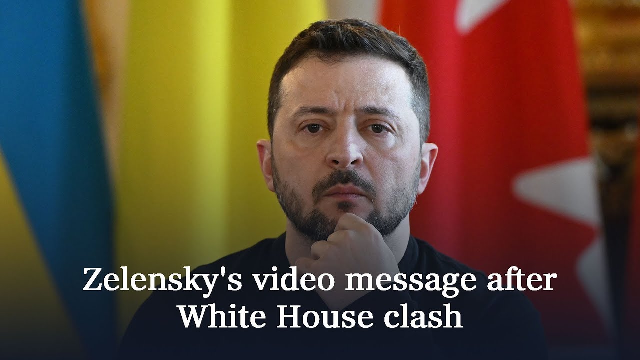 Zelensky's video message after White House clash