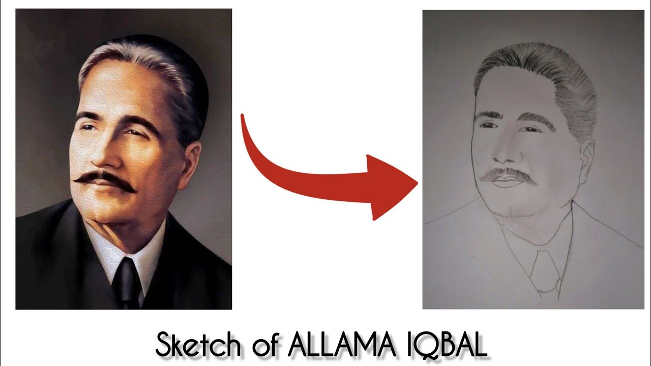 HOW to Draw the SKETCH of ALLAMA IQBAL STEP by STEPThe sketch of ALLAMA IQBAL step by step.