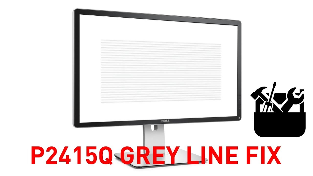Dell P2415Q - Faint Horizontal Grey Line Fix - Pt1, Monitor disassembly
