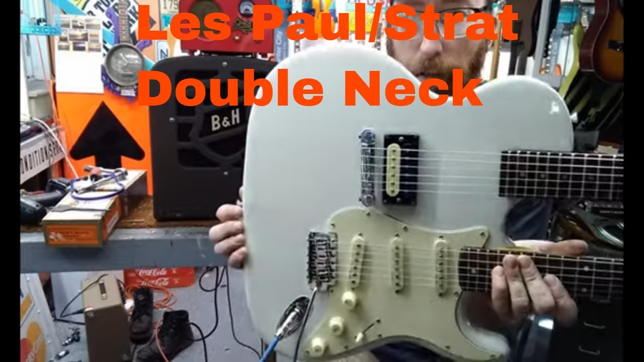 Les Paul Cut in Half, Stratocaster Double Neck Guitar DIY Build
