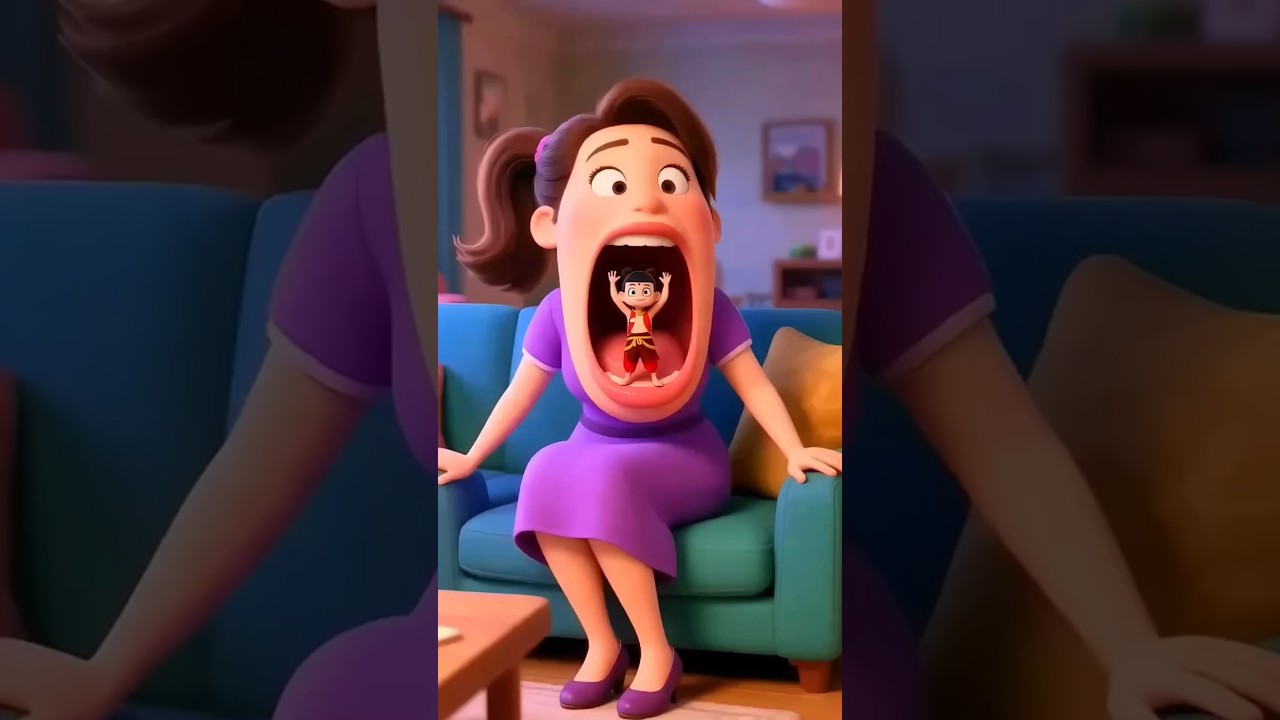 Я застрял во рту у мамы 😱 #shorts #viralvideo #cartoon