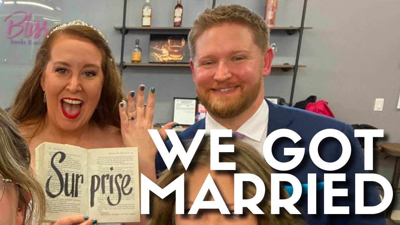 JUST MARRIED! How we pulled off a surprise bookish wedding and reception [bookish fun]