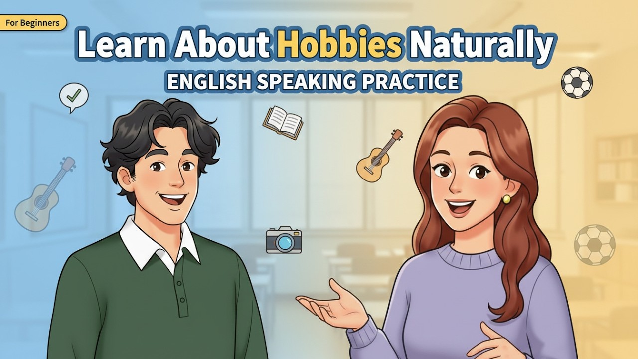 English Speaking Practice for Beginners | Learn About Hobbies Naturally