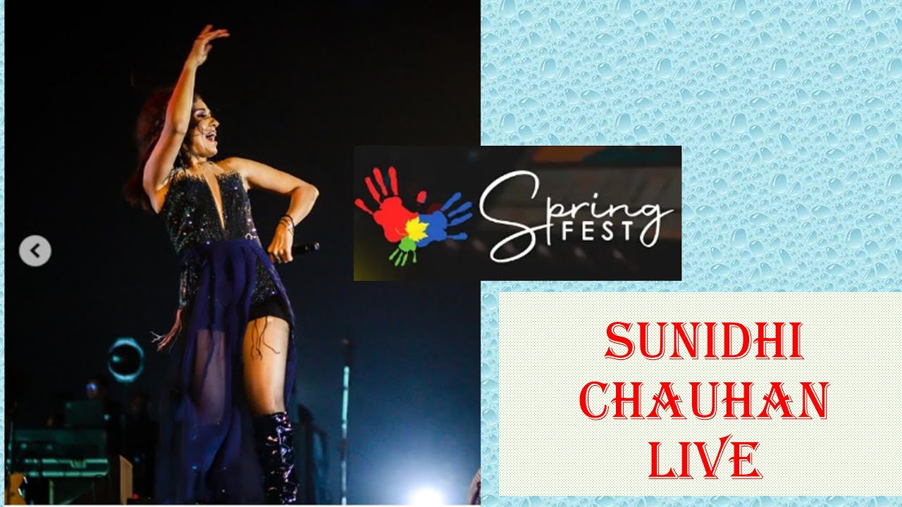 Beedi | Sunidhi Chauhan Live | IIT KHARAGPUR | Spring Fest | 4K | Sunidhi IIT KGP