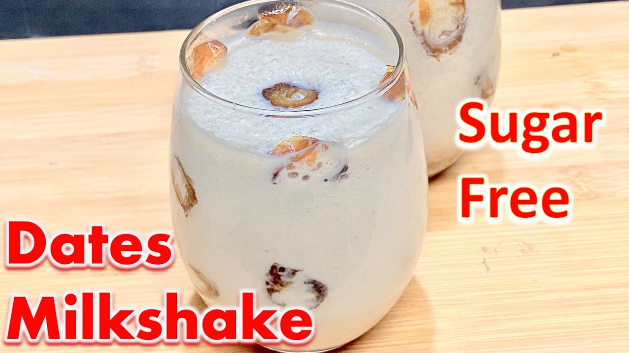 Dates Milkshake | Quick and easy Milkshake Recipe | Sugar free Milkshake Recipe