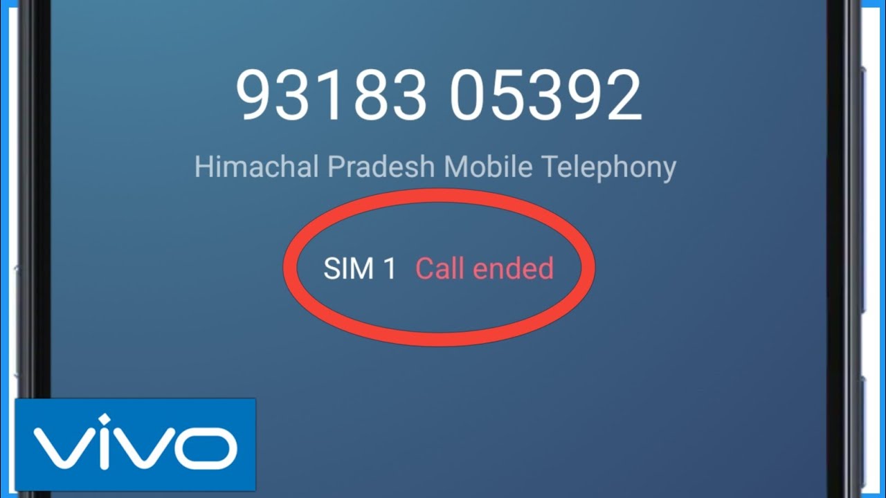 Vivo Mobile Call Ended Problem | Call Ended Problem On Vivo