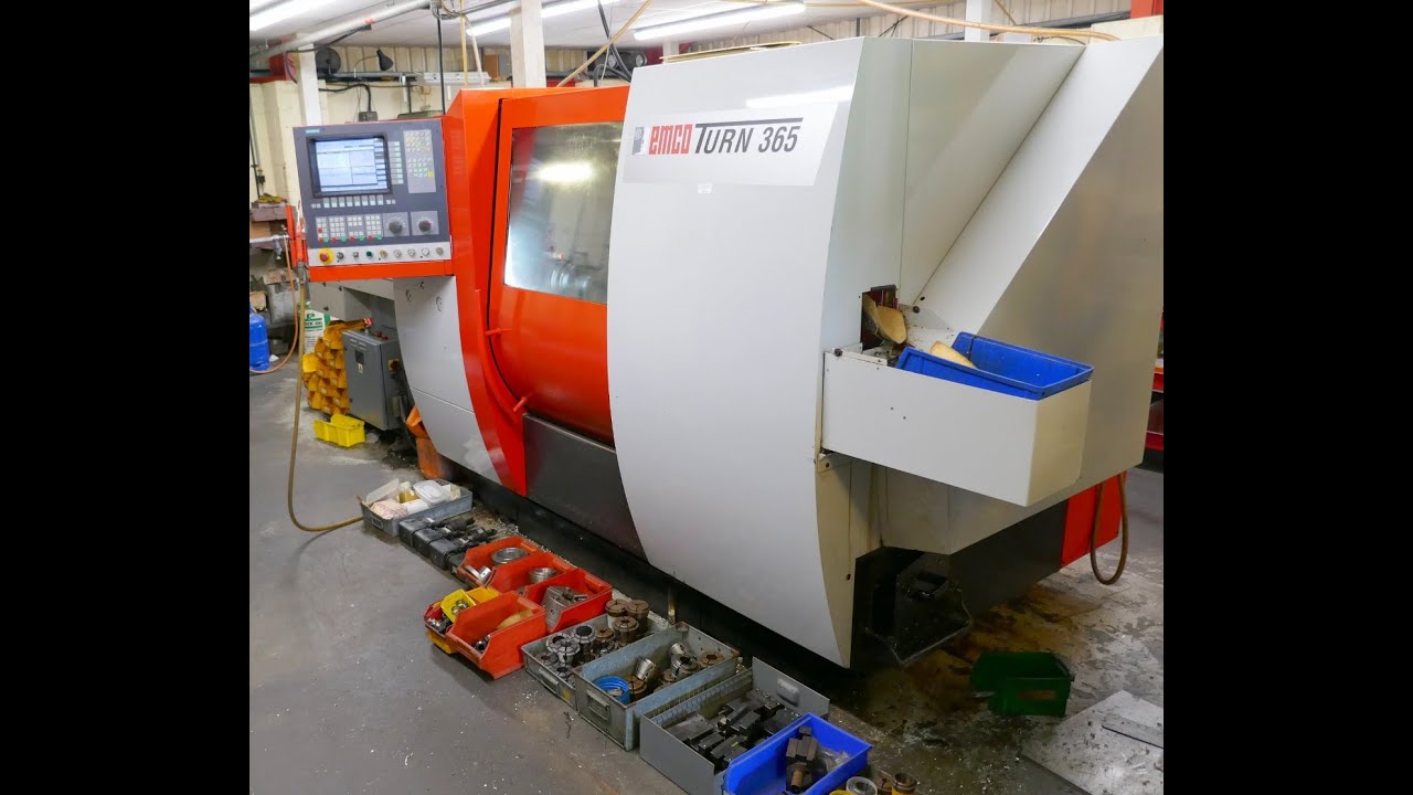 EMCO EMCOTURN 365 CNC Lathe, Sub Spindle Milling