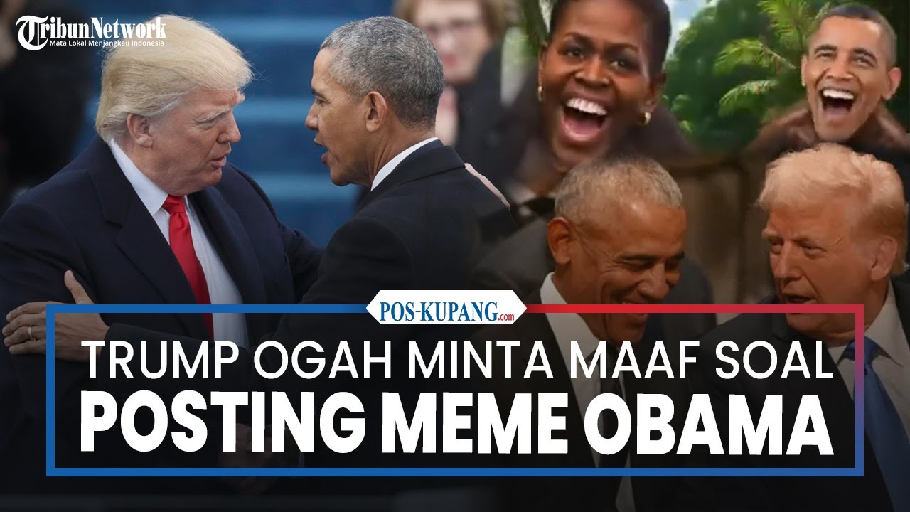 Trump Ogah Minta Maaf soal Posting Meme Obama Jadi Kera