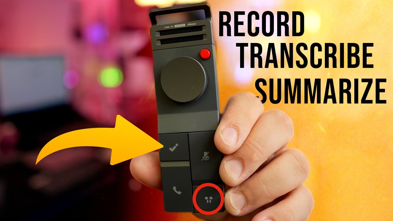 The World's First AI Recorder Supporting Bluetooth Earphones for Meetings Anywhere HiDock P1
