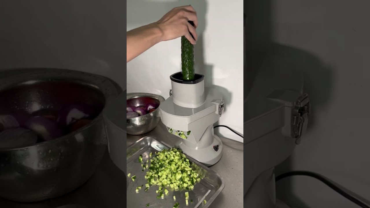 Small Potato/Cucumber/Onion Carrot Slicing Shredder Dicer Automatic Cutter Vegetable Cutting Machine