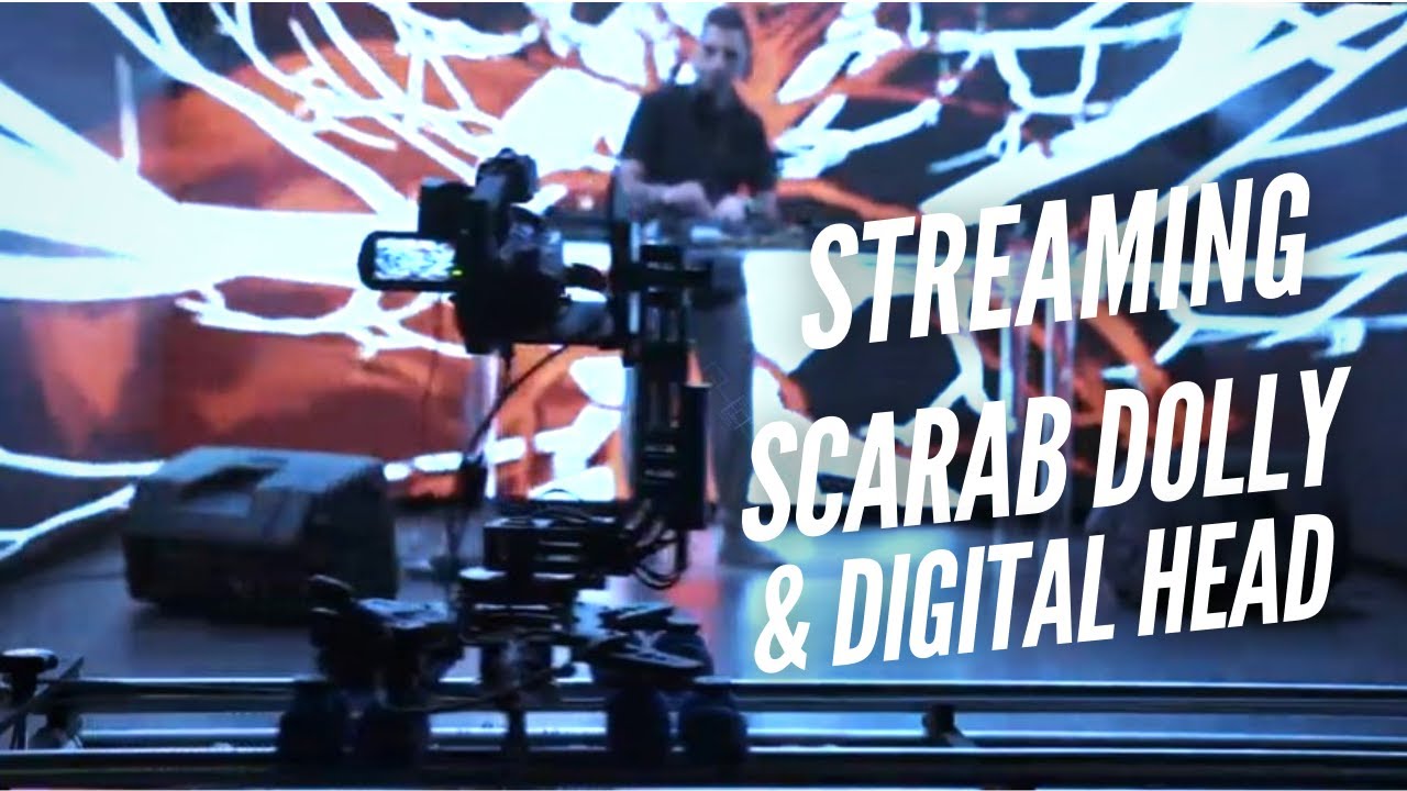 Maxicrane Scarab Dolly and Digital Movie Head streaming for Twitch