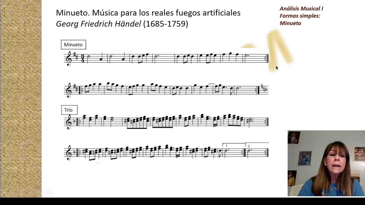 Forma musical: Minueto. Händel: Música para los reales fuegos artificiales-Minueto