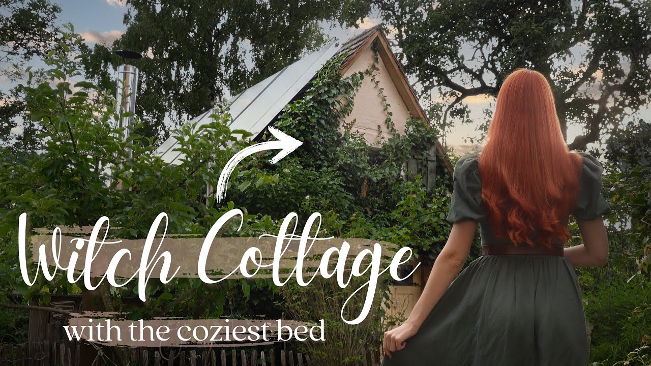 I'm moving into a witch cottage 🏡 Tiny Home Tour
