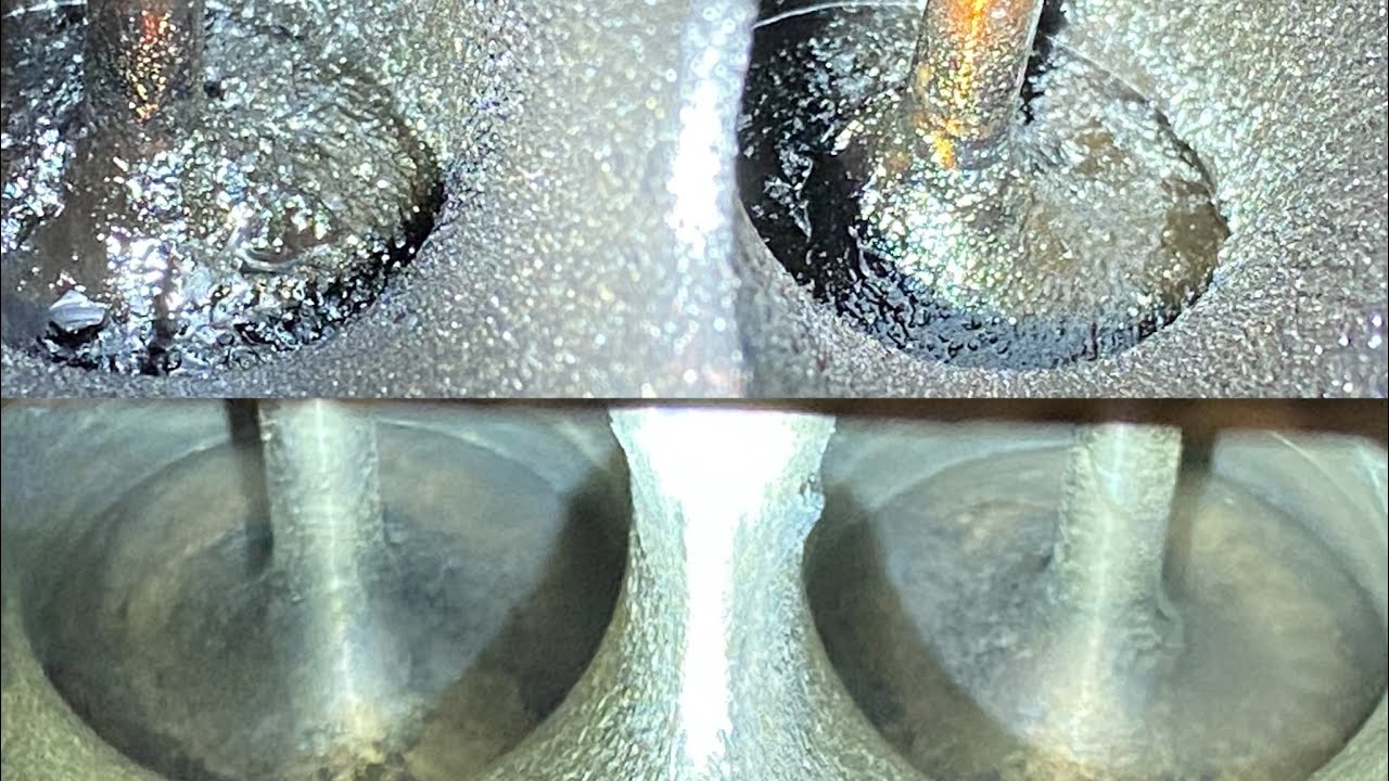 Walnut blasting a 2011 Porsche Cayenne 3.6L(92A) - using the Autool HTS-558 all in one system