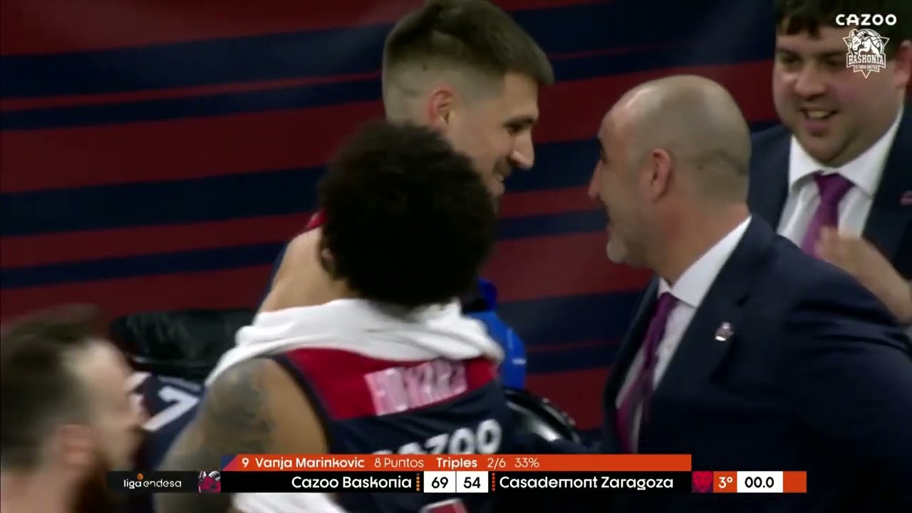 🔵🔴 Vanja Marinkovic  100 partidos como baskonista vs Casademont Zaragoza