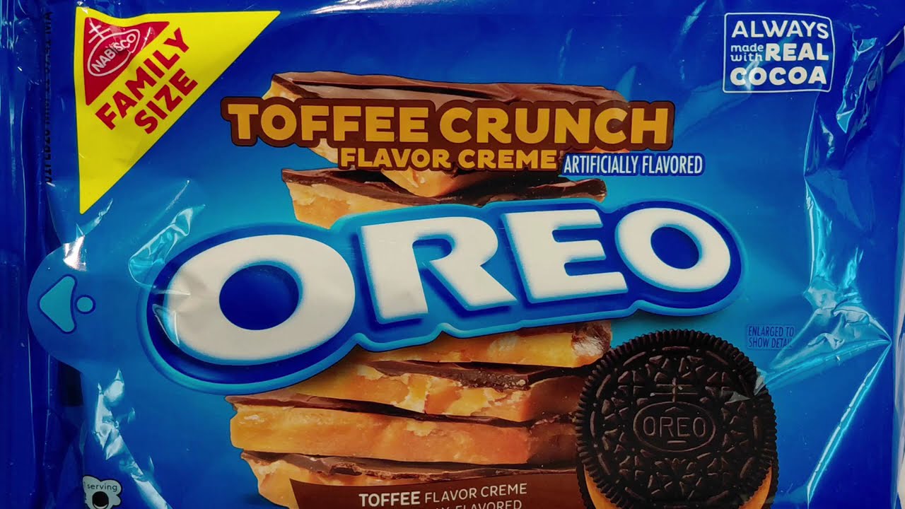 Oreo Toffee Crunch Review 🍪 | Packaging, QR Code & Nutrition Facts