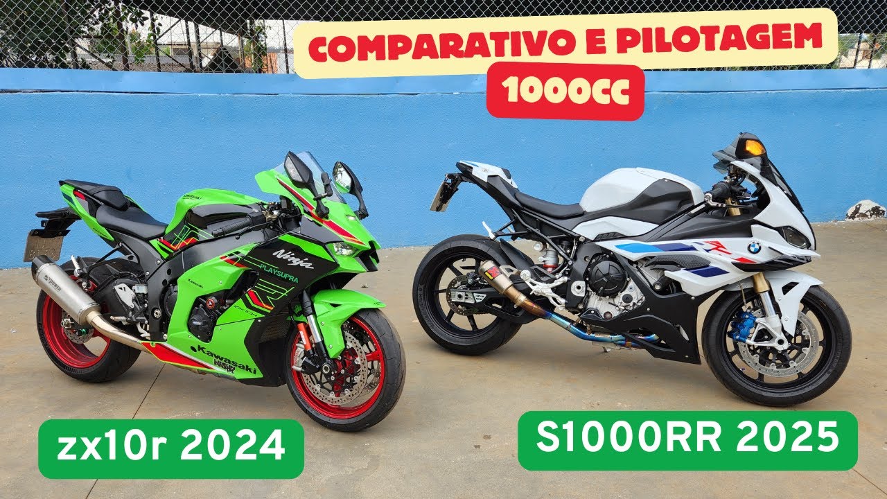 PLAYSUPRA - COMPARATIVO. QUAL A MELHOR 1000CC? KAWASAKI ZX10RR 2024 OU BMW S1000RR M 2025?