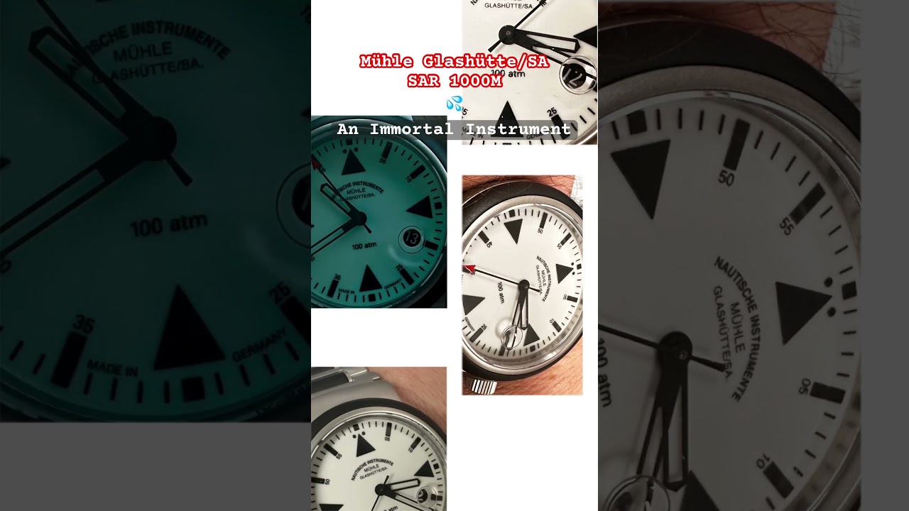 Muhle Glasshute SAR Search and Rescue 1000 Meter German engineering watch 