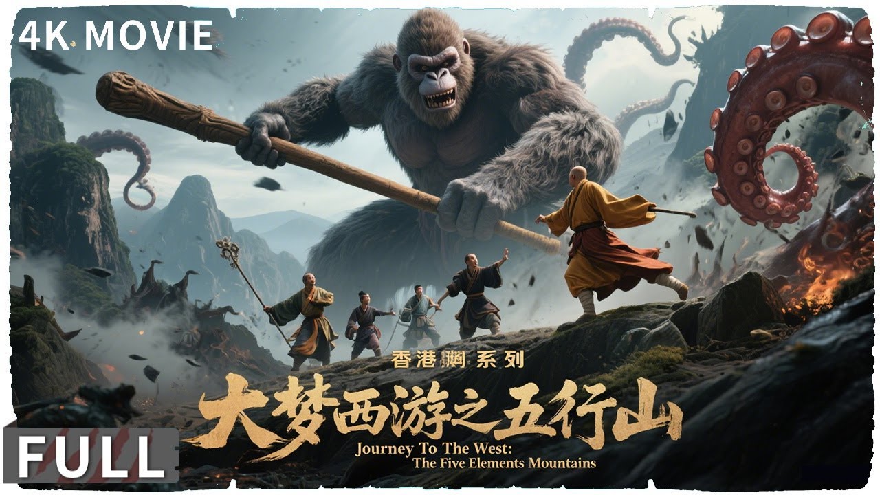 4K Full 取经小队开启妖兽副本，巨猿一棍秒杀妖王 玄幻 《大梦西游之五行山/Journey To The West: The Five Elements Mountains》 陈信喆 / 迟重瑞