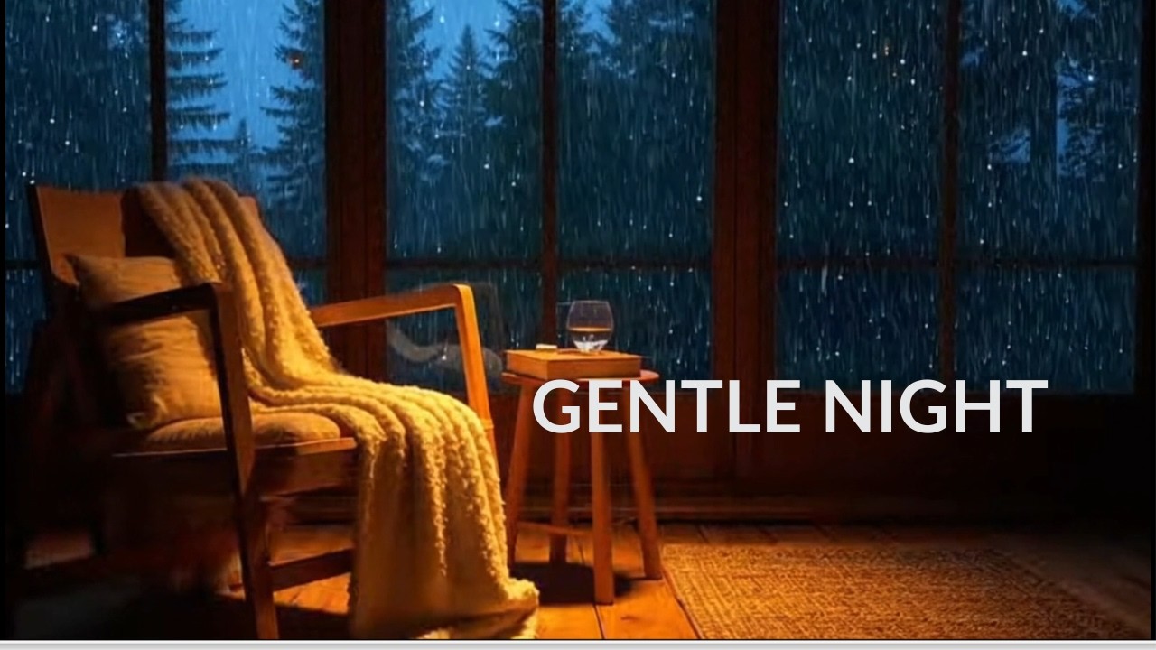Cozy Cabin Rain with Warm Light 🌧️  Rain Sounds for Sleep