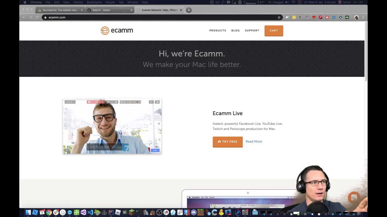 Microphone ducking with Rogue Amoeba Audio Hijack, Loopback, and Ecamm Live