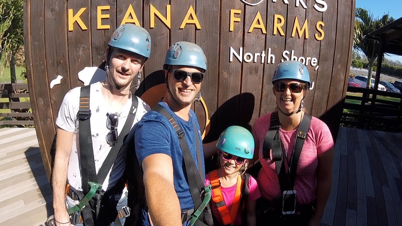 North Shore Zipline HAWAII - Oahu Zipline - CLIMB Works Keana Farms