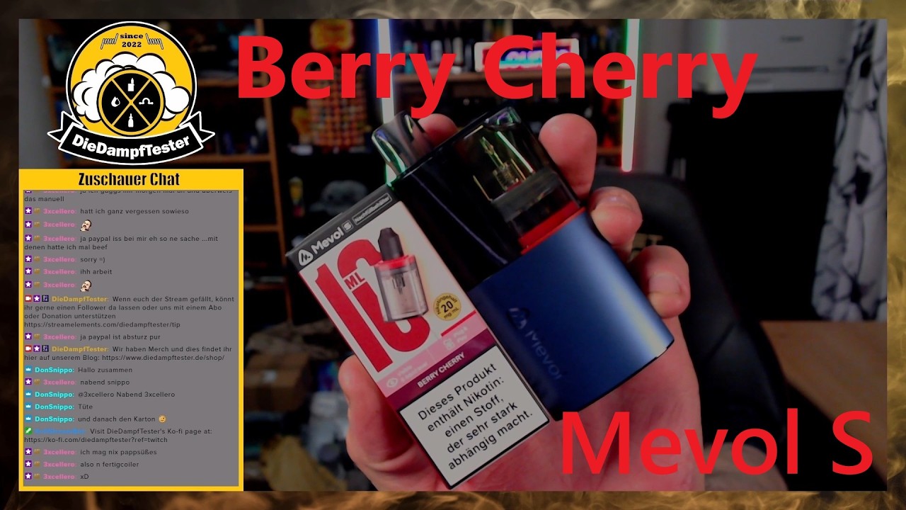 Mevol S - Berry Cherry Podsystem Review und Geschmackstest