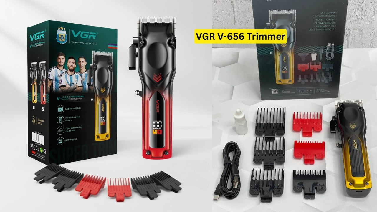 VGR V-656 ⚡ Full Review সেলুন বা নিজের ব্যবহারের জন্য সেরা একটি ট্রিমার। #trimmer #vgrtrimmer