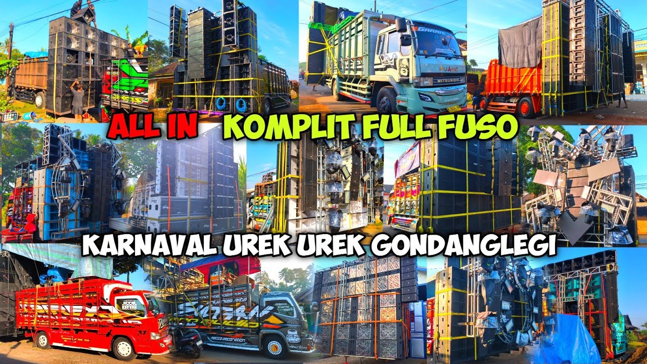 Dijamin Sangar‼️LENGKAP Fuso & Truk Daftar Hadir Sound System Karnaval Urek Urek Gondanglegi