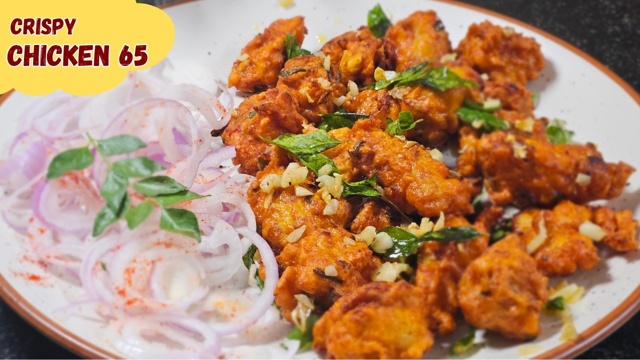 Chicken 65 Recipe | Crispy & Juicy Restaurant Style Chicken 65 at Home | Chicken Starter