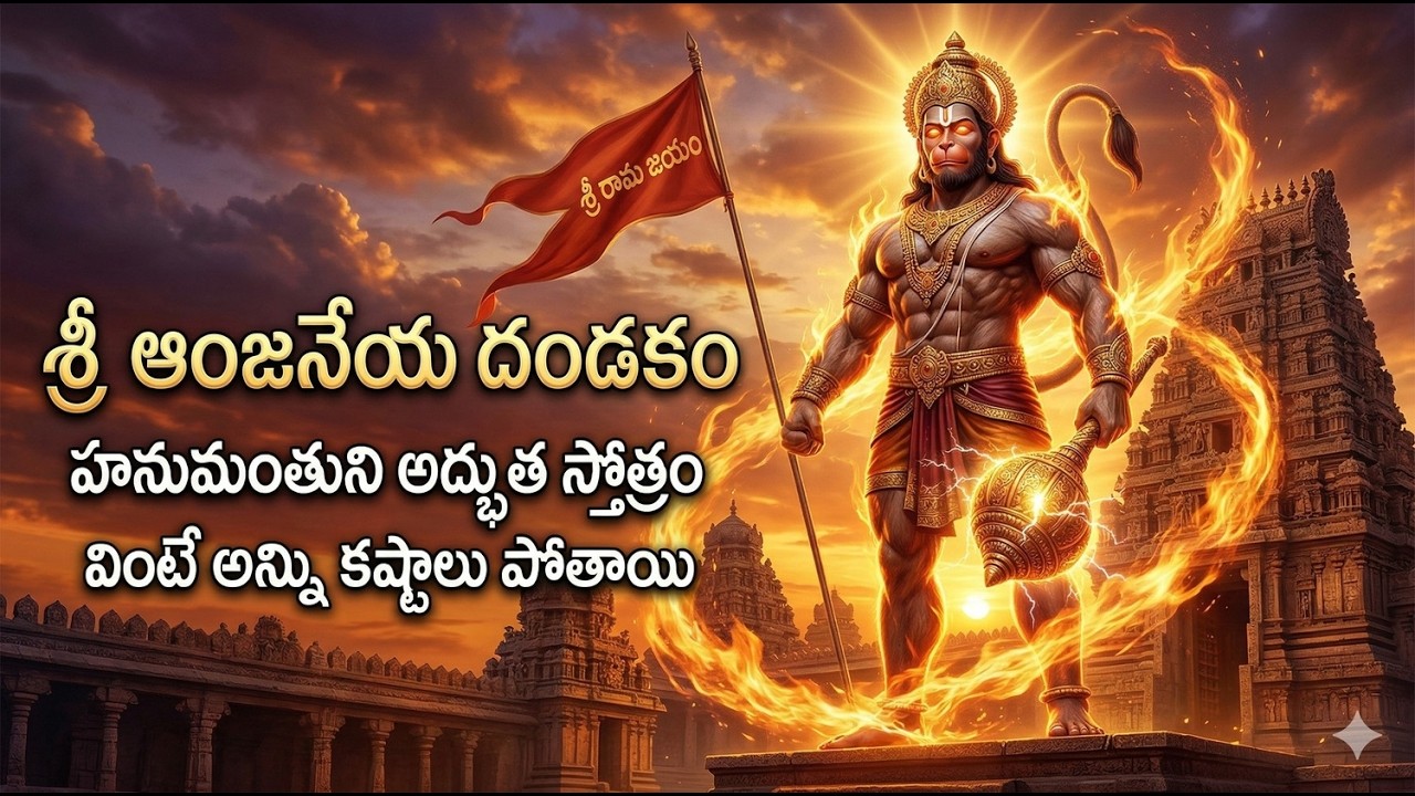 శ్రీ ఆంజనేయ దండకం | ఉదయం సాయంత్రం వినండి | అద్భుత ఫలితాలు