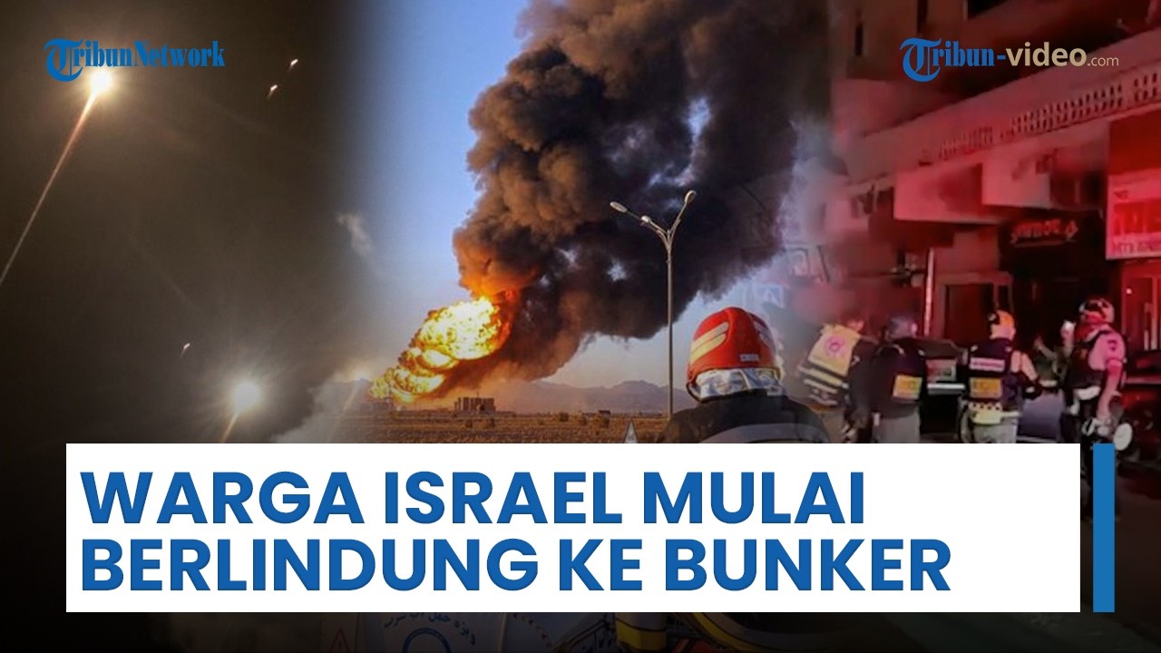 Iran Bombardir Israel dengan Rudal, Kerusakan Parah Hingga Warga Berlarian ke Bunker