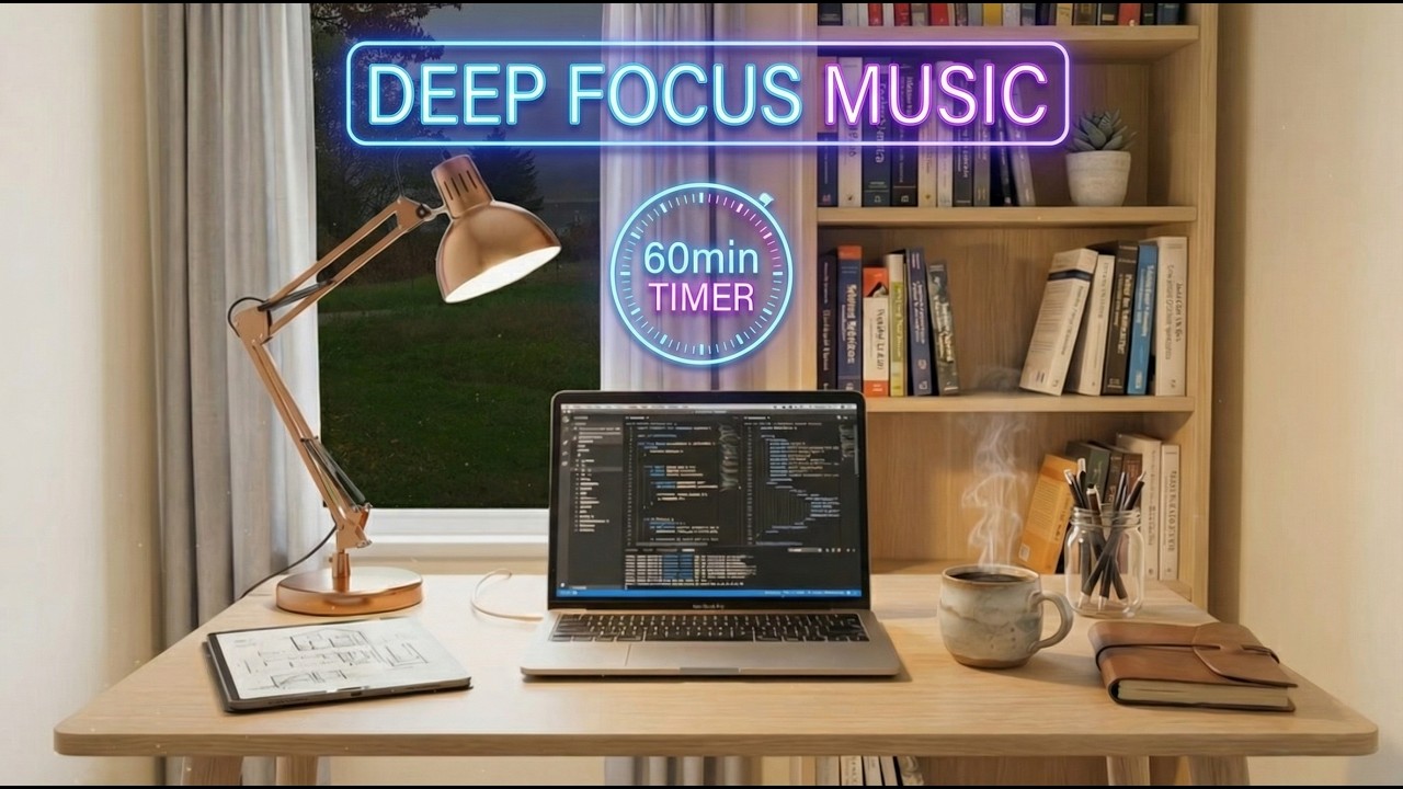 STOP Procrastinating ⏳ 60 MIN Study Timer with Deep Focus Music & Nature View
