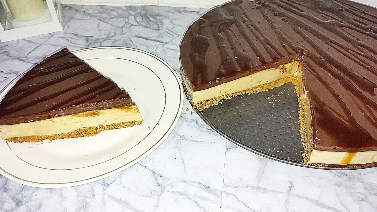 كيكة الكريم كراميل سهلة وسريعة بثلاث طبقات بدون كريمة وبدون فرن رهيبة جربوها دغيااا