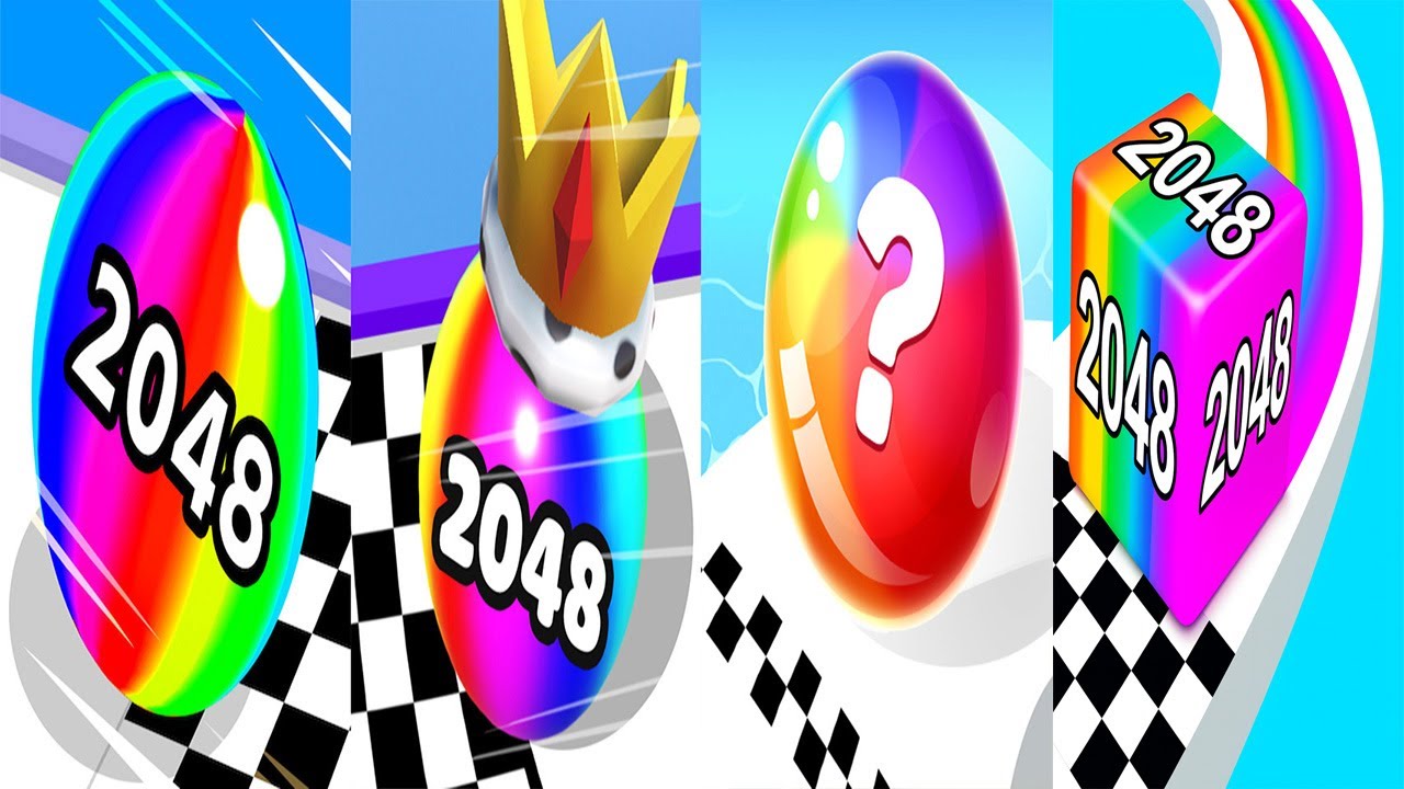 Ball Run 2048 VS Ball Merge 2048 VS Ball Master 2048 VS Jelly Run 2048 Gameplay Ep1