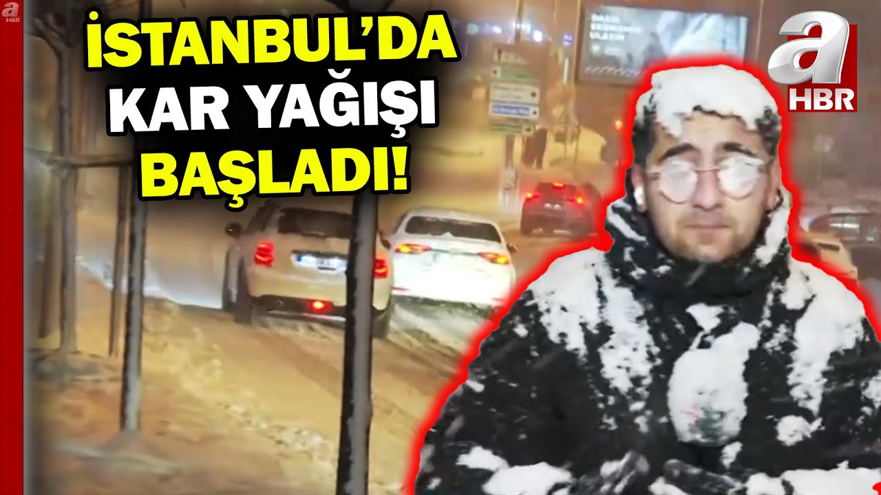İstanbul'da yoğun kar yağışı devam ediyor! | A Haber