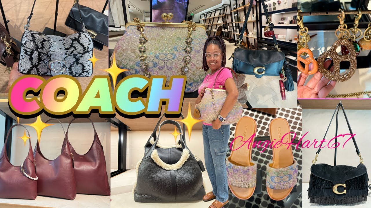 COACH 🎄NEW CRYSTAL and BEADS COLLECTION #coach #tabby #handbags @AngieHart67 