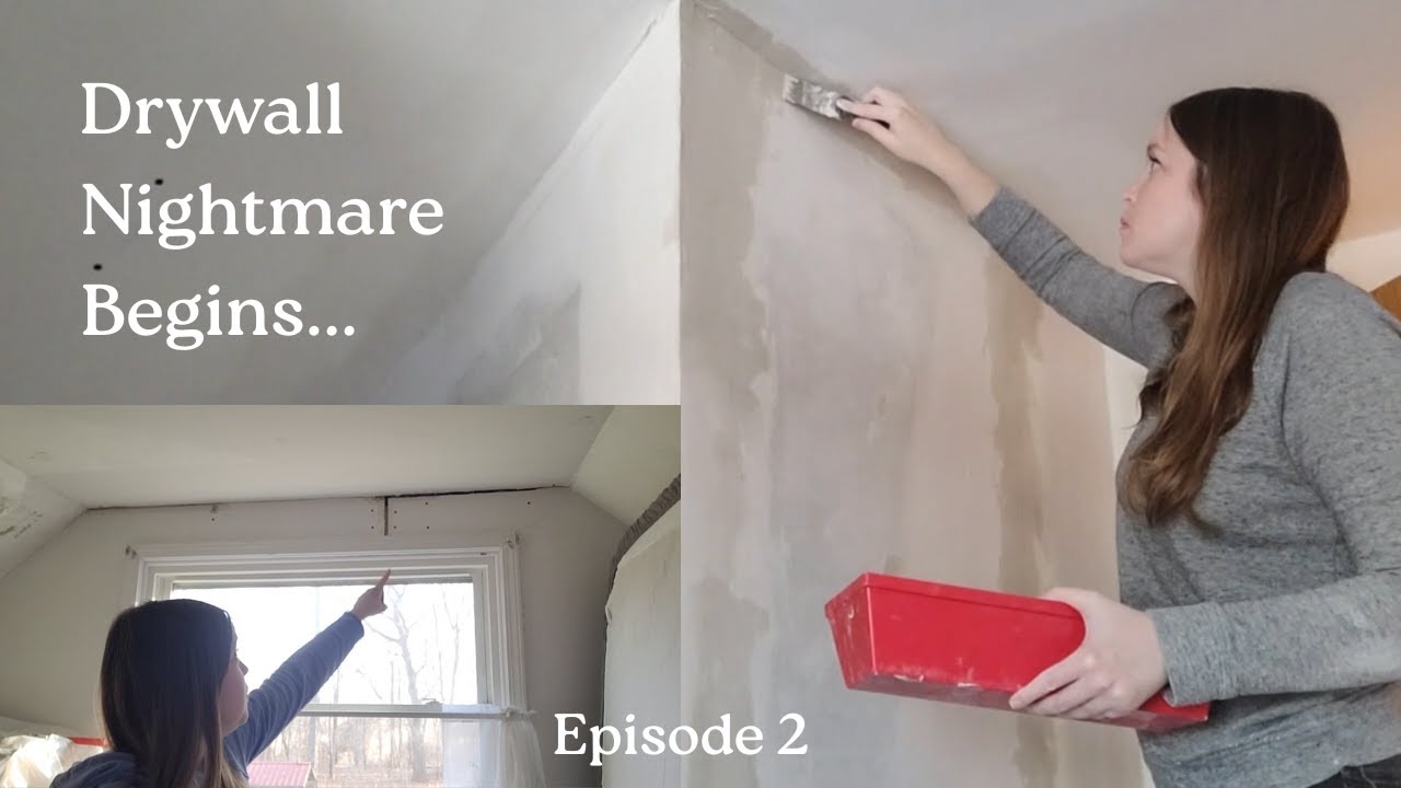 RENOVATING THE MASTER BEDROOM EPISODE 2 mudding, sanding, taping, and finding problems