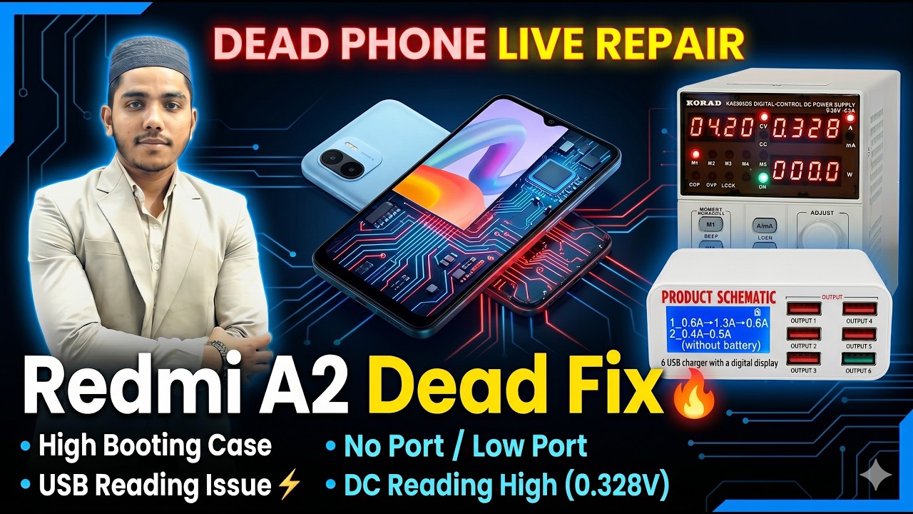 Live Dead Repair Class ⚡ USB Reading & DC Supply Analysis || Join Us +918851213933