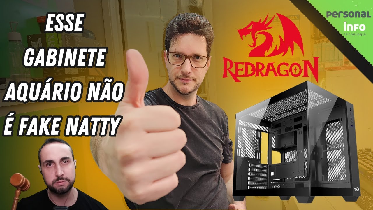Análise Wideload LITE Redragon! Gabinete AQUÁRIO dos BONS! Esse vai pra minha gameplay de SOFÁ!