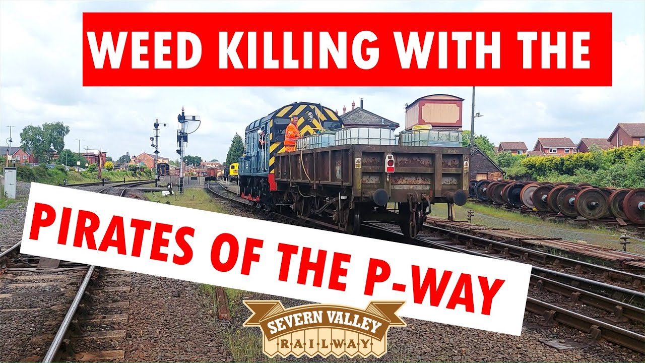 Permanent Way 'Pirates' go on the offensive with unruly weeds - Severn Valley Railway