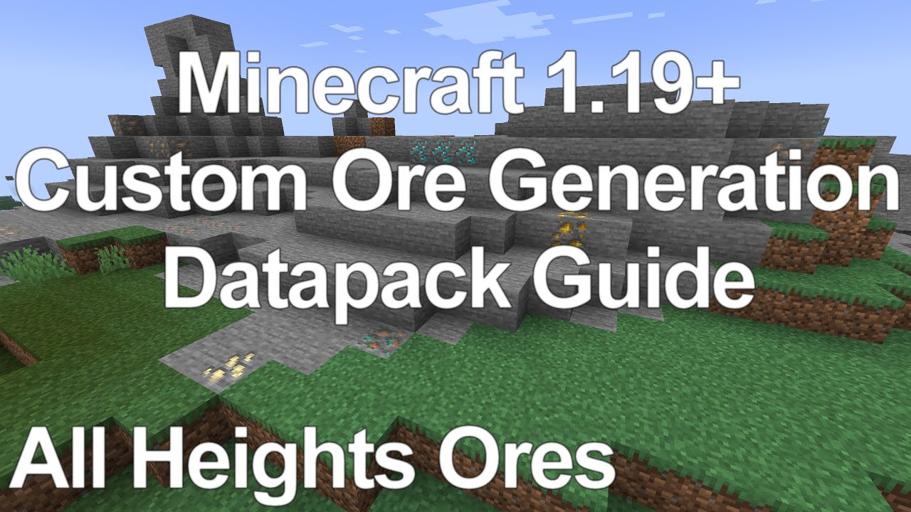 Minecraft Custom Ore Generation Datapack Guide (1.19+) Tutorial - Ores at All Heights Edition.